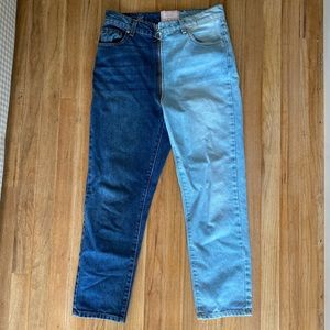 revive denim two toned jeans